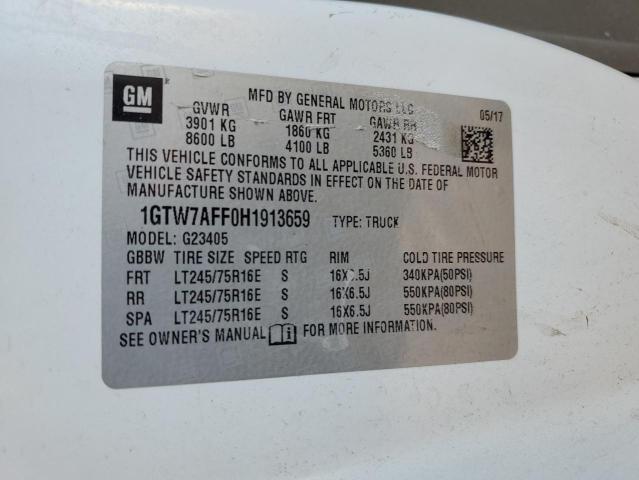 1GTW7AFF0H1913659 GMC Savana G2500