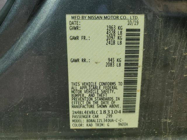 1N4BL4EV8LC183104 Nissan ALTIMA SL