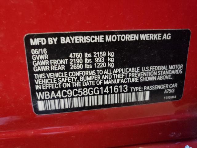 WBA4C9C58GG141613 BMW 428 Xi Gran Coupe Sulev