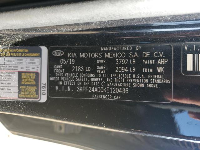 3KPF24AD0KE120436 KIA FORTE FE