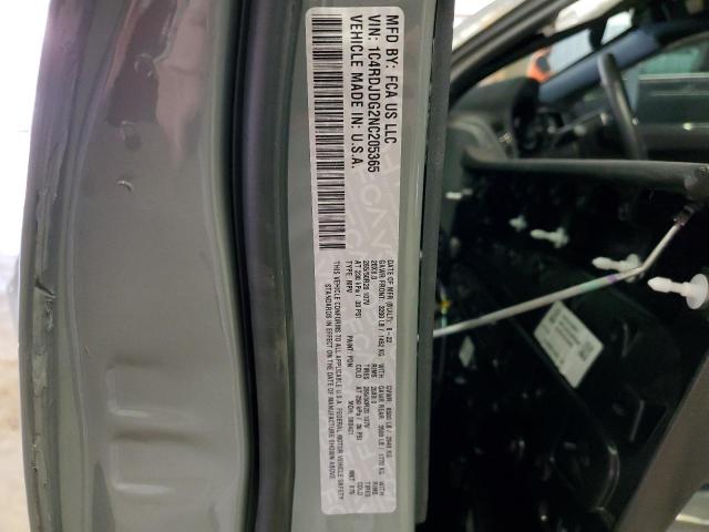 1C4RDJDG2NC205365 Dodge DURANGO GT