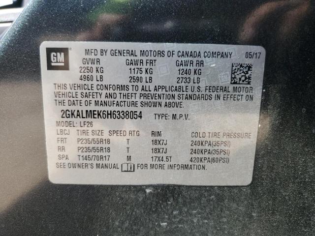 2GKALMEK6H6338054 GMC Terrain Sle