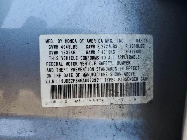 19UDE2F84GA008393 Acura Ilx Premium