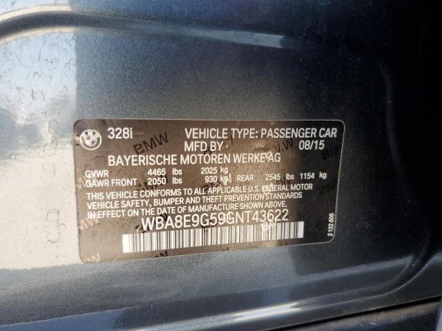 WBA8E9G59GNT43622 BMW 328 I Sulev
