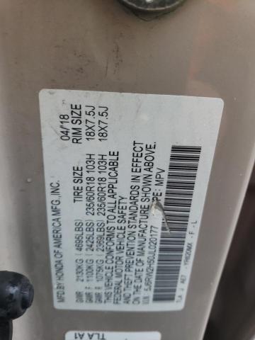 5J6RW2H50JL020177 Honda CR-V EX