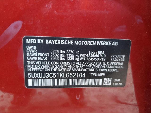 5UXUJ3C51KLG52104 BMW X4 Xdrive30i