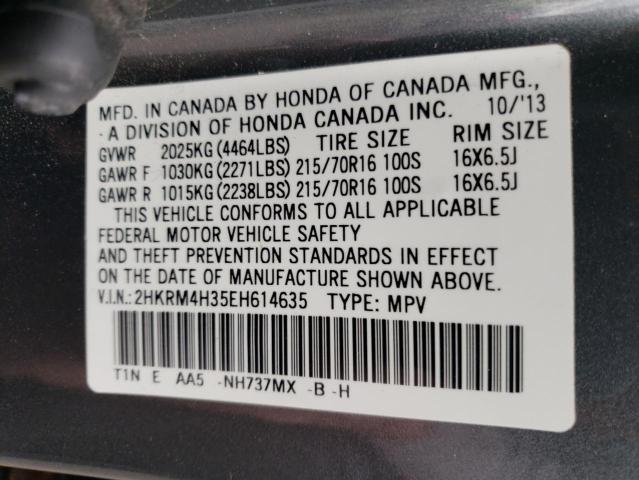 2HKRM4H35EH614635 Honda CR-V LX