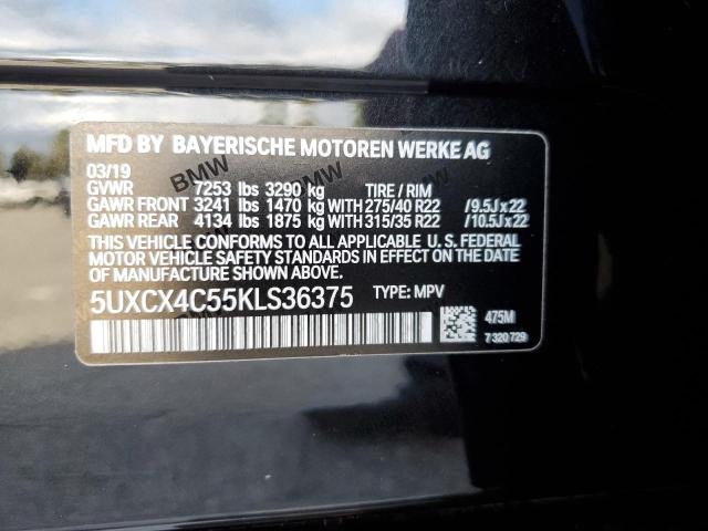5UXCX4C55KLS36375 BMW X7 Xdrive50i