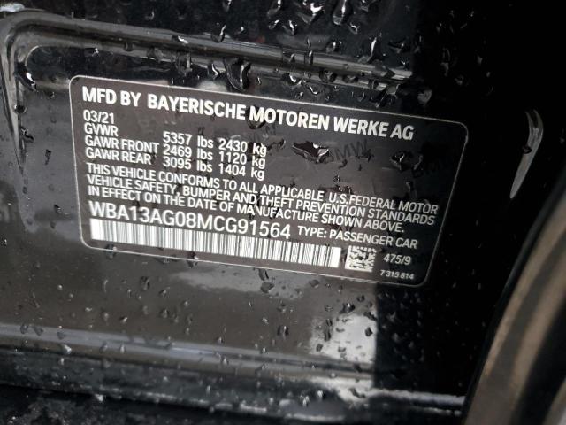 WBA13AG08MCG91564 BMW 530e