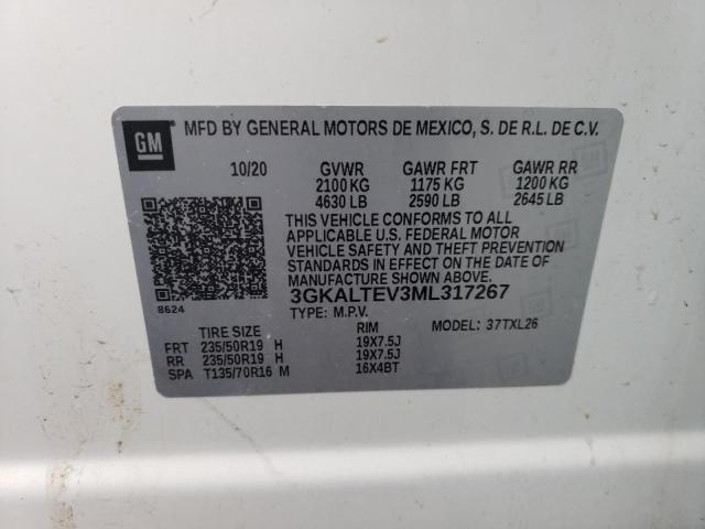 3GKALTEV3ML317267 GMC Terrain Sle