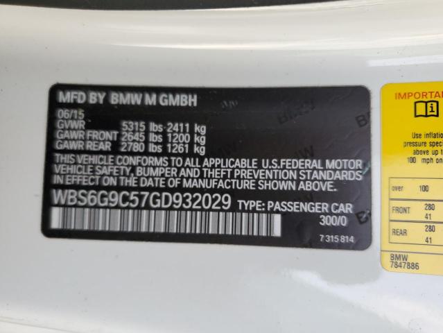 WBS6G9C57GD932029 BMW M6