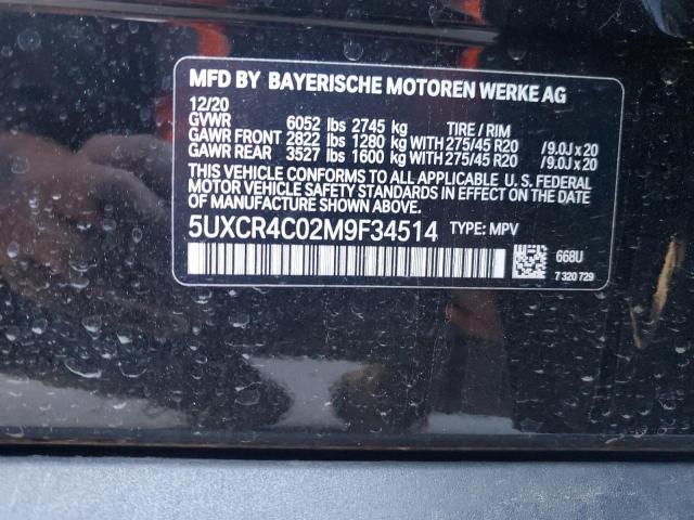 5UXCR4C02M9F34514 BMW X5 Sdrive 40i