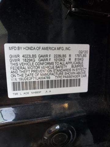 19UDE2F71LA004769 Acura Ilx Premium
