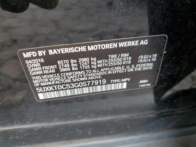 5UXKT0C53G0S77919 BMW X5 Xdr40e