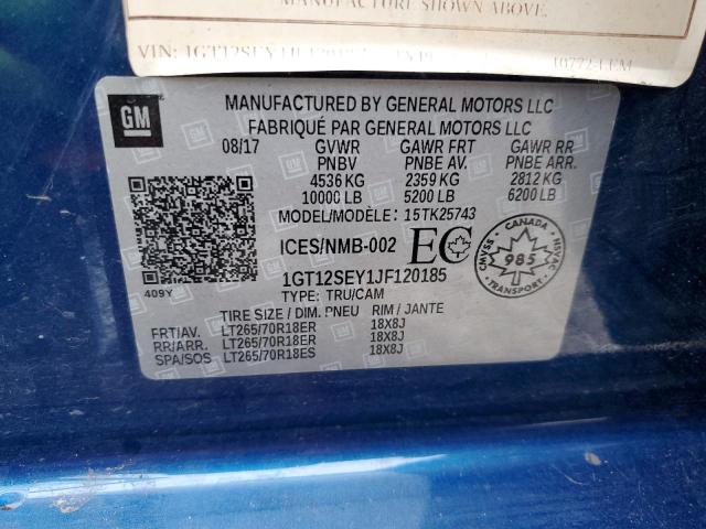 1GT12SEY1JF120185 GMC Sierra K2500 Sle