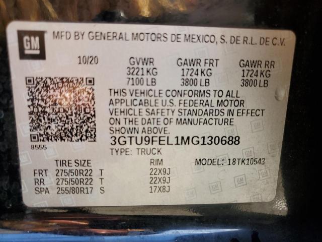 3GTU9FEL1MG130688 GMC Sierra K1500 Denali