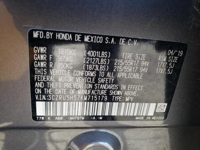3CZRU5H57KM715179 Honda HR-V EX