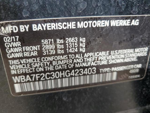 WBA7F2C30HG423403 BMW 750 Xi