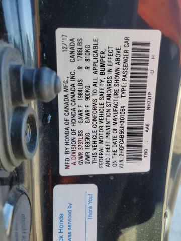 2HGFC4B56JH301064 Honda Civic Lx