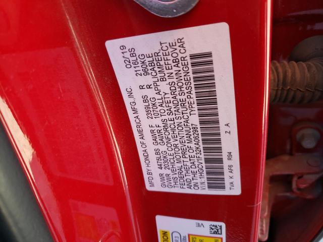 1HGCV1F32KA062987 Honda Accord Sport