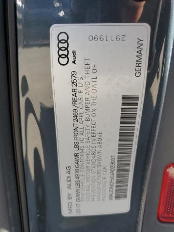 WAUDNCF50JA029031 Audi A5 Premium S Line