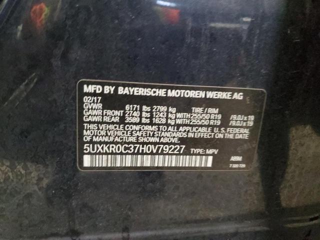 5UXKR0C37H0V79227 BMW X5 Xdrive35i