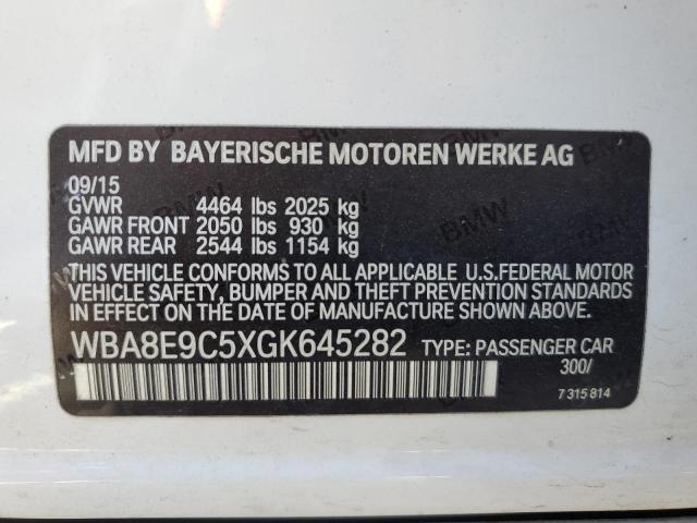 WBA8E9C5XGK645282 BMW 328 I Sulev