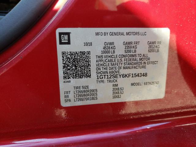 1GT12SEY6KF154348 GMC Sierra K2500 Denali