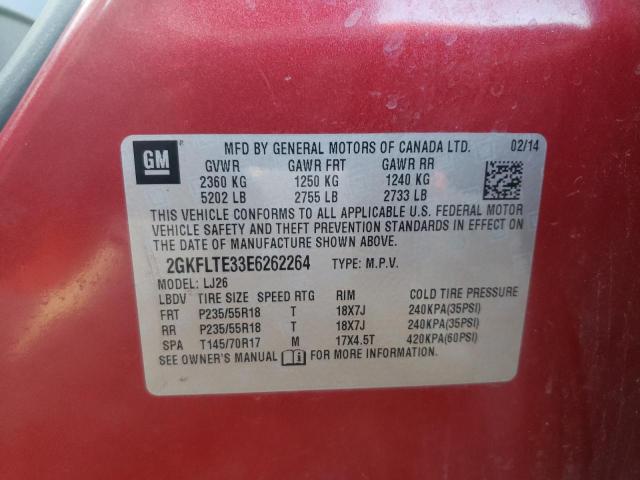 2GKFLTE33E6262264 GMC Terrain Slt