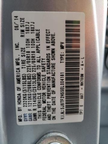 5J6TF2H55EL004181 Honda Crosstour Exl
