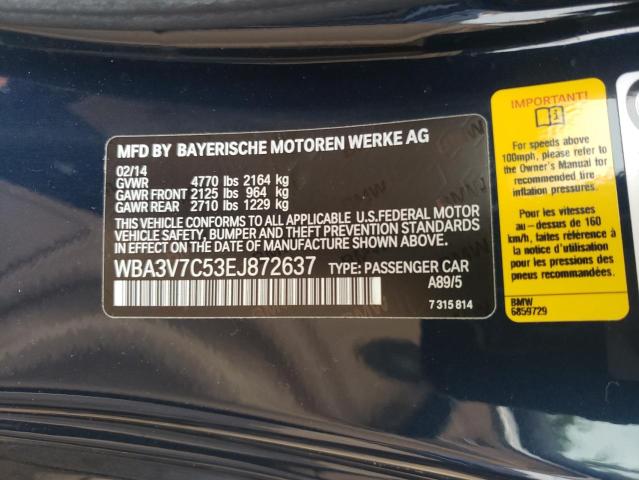 WBA3V7C53EJ872637 BMW 428 I Sulev