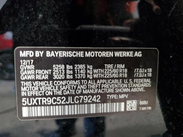 5UXTR9C52JLC79242 BMW X3 Xdrive30i