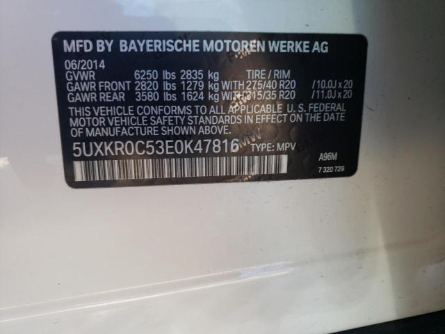5UXKR0C53E0K47816 BMW X5 Xdrive35i