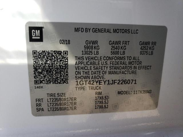 1GT42YEY1JF226071 GMC Sierra K3500 Denali