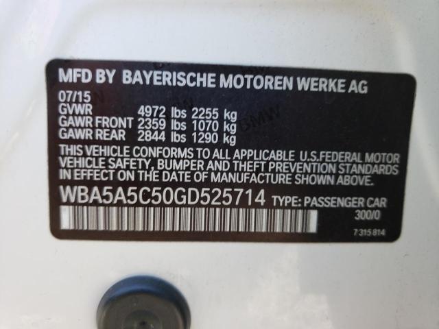 WBA5A5C50GD525714 BMW 528 I
