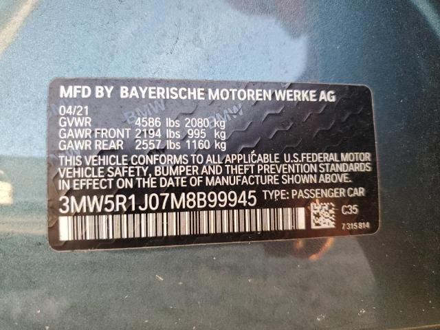 3MW5R1J07M8B99945 BMW 330I