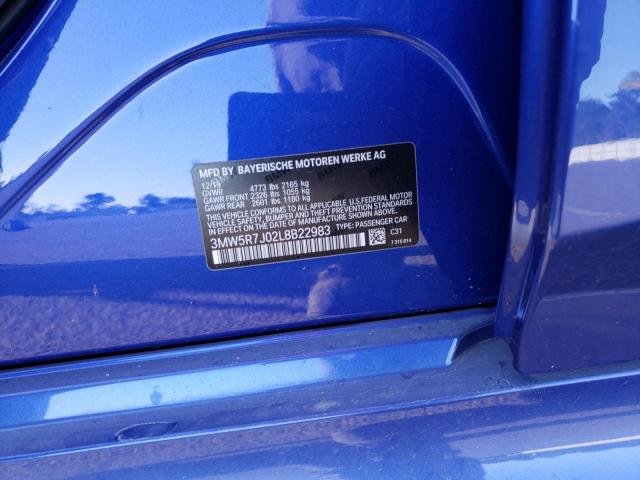 3MW5R7J02L8B22983 BMW 330XI