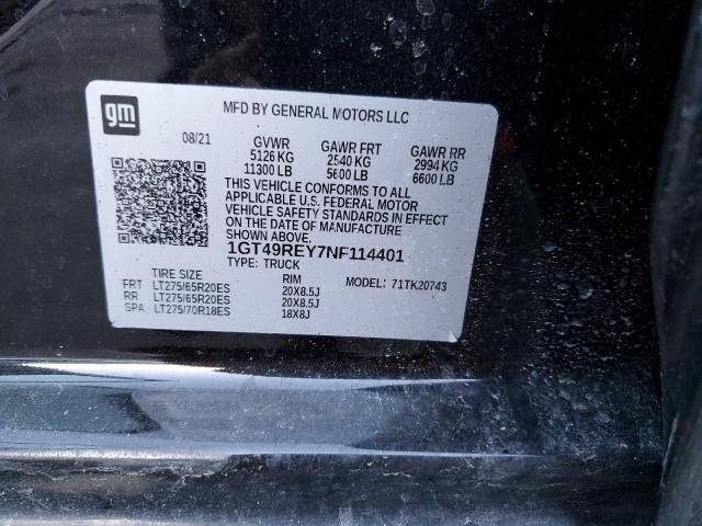 1GT49REY7NF114401 GMC Sierra K2500 Denali