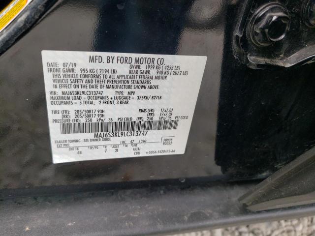 MAJ6S3KL9LC313747 Ford ECOSPORT T