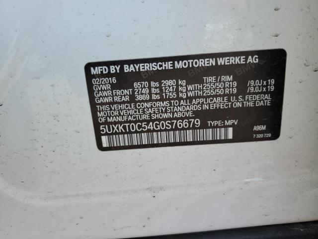 5UXKT0C54G0S76679 BMW X5 Xdr40e