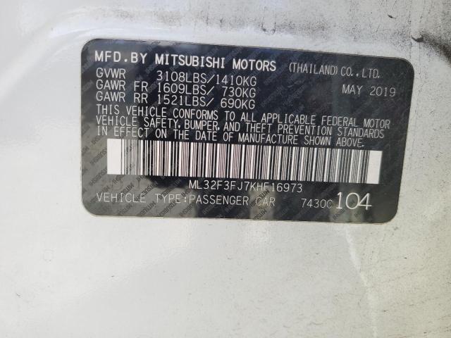 ML32F3FJ7KHF16973 Mitsubishi Mirage G4 Es