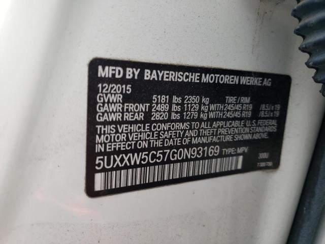 5UXXW5C57G0N93169 BMW X4 Xdrive35i