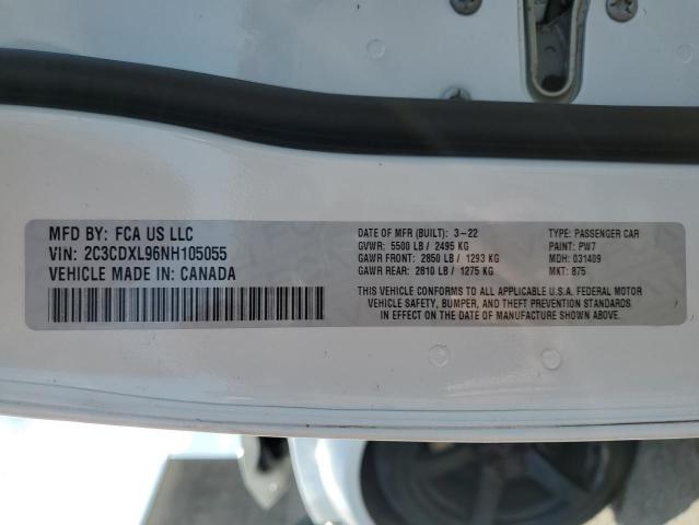 2C3CDXL96NH105055 Dodge Charger Srt Hellcat