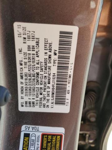 5J6RM3H94FL019264 Honda Cr-v Touring
