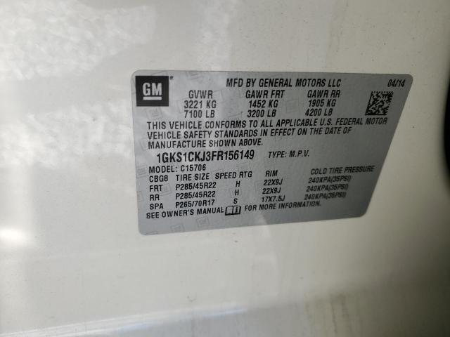 1GKS1CKJ3FR156149 GMC YUKON DENALI