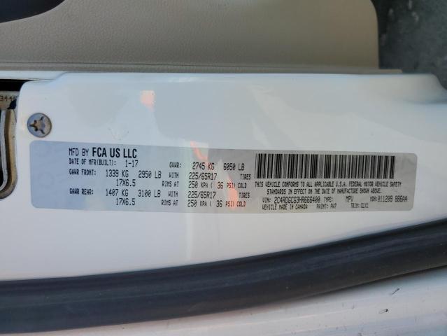 2C4RDGCG3HR666400 Dodge Grand Caravan Sxt