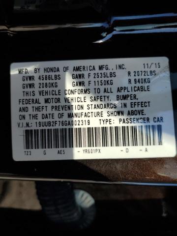 19UUB2F76GA002319 Acura Tlx Advance