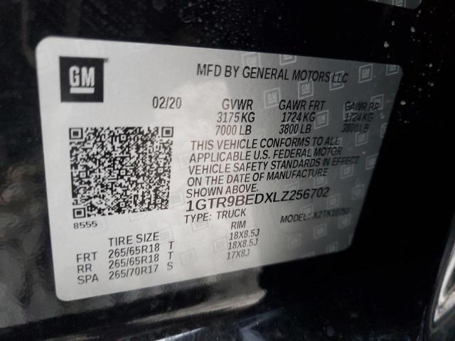 1GTR9BEDXLZ256702 GMC Sierra K1500 Sle