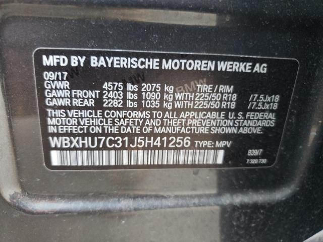 WBXHU7C31J5H41256 BMW X1 Sdrive28i