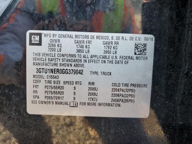 3GTU1NER0GG379042 GMC Sierra C1500 Slt